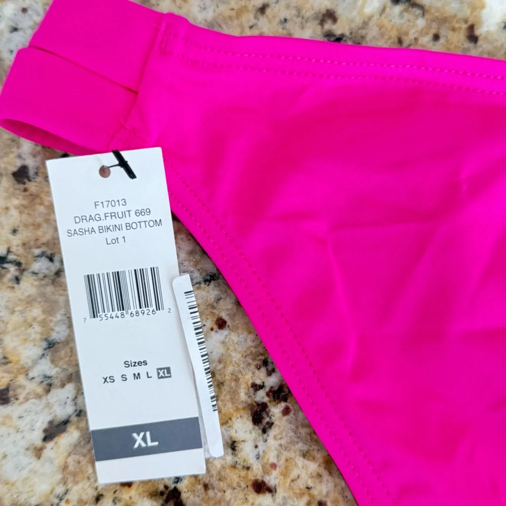 SUNDAZED Sasha Swim Bottom Bright Pink Size XL NWT